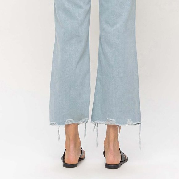 *NEW* Vervet by Flying Monkey 90's Vintage High-Rise Crop Flare Jeans - Picture 10 of 10